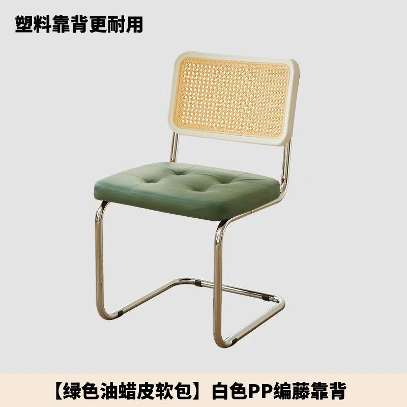 Imitation rattan soft-packed chair popular coffee shop hotel casual medieval chair casual scandinavianfor homedesigner dining chair