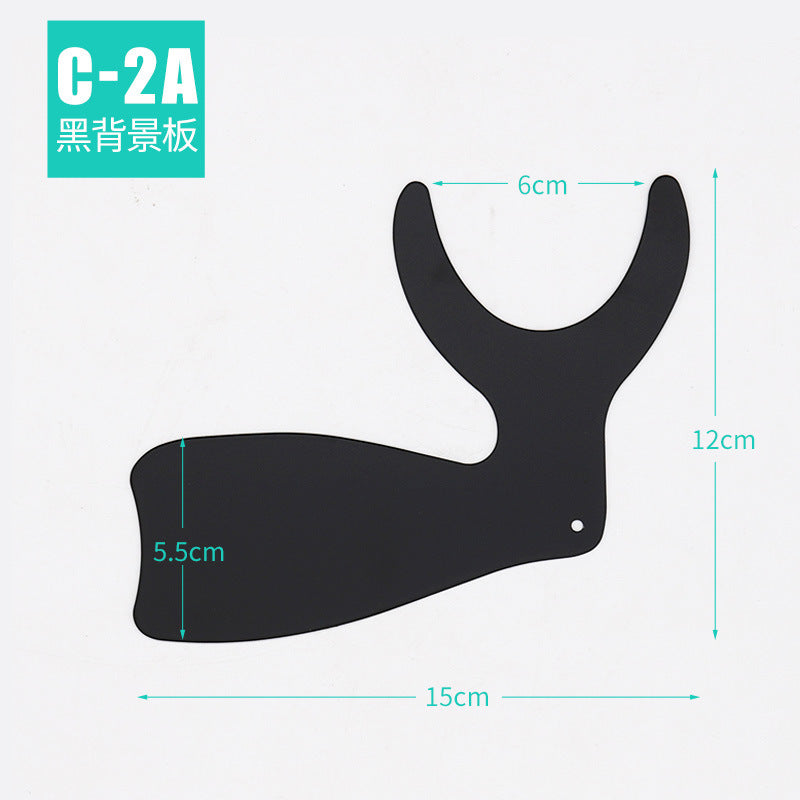 Dental tools, black background plate, orthodontic materials, retractor reflector, photo inside the mouth, photography, back plate wholesale