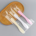 Medium-sized facial mask spatula, plastic beauty mixing stick, applicator, scraper, body mask stick, packaged, 17.5cm long