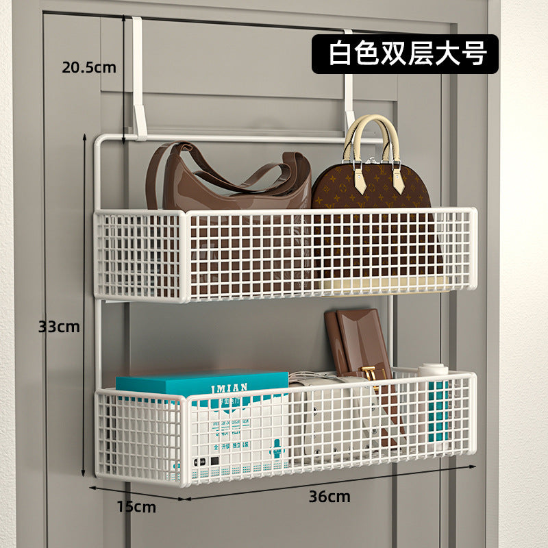 Over-the-door hook: your ultimate entryway organizer! wall-mounted, no-drill storage rack for bedroom closet, side-mounted clothes hanger