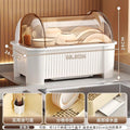 Bowl and chopsticks storage box, dish storage rack, kitchen for home multifunctional drain rack with lid, cupboard storage box