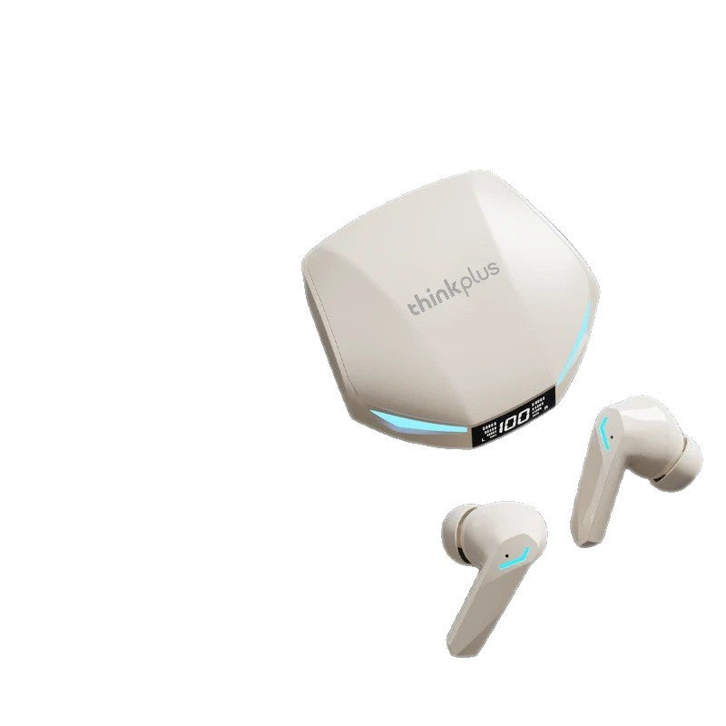 Lenovo thinkplus wireless bluetooth headphones - gaming, low-latency, in-ear, noise-canceling xt53