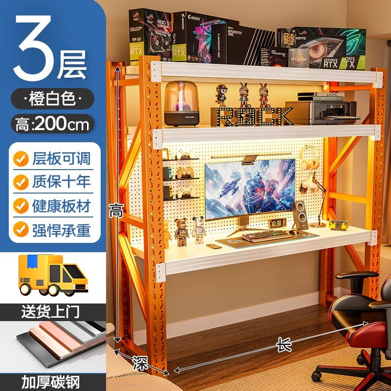 Computer desk desktop simple shelf e-sports table diy multi-layer storage rack storage rack for home desk storage rack