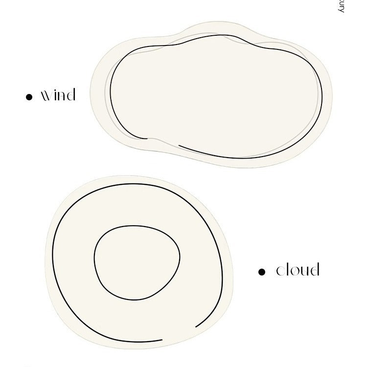 Round carpet living room  new bedroom bedside special shape oval cat scratching light luxury french ins style