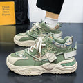 Men's shoes 2025 new spring collection: youth casual running sneakers, student platform shoes, non-slip dad shoes, trendy footwear for men