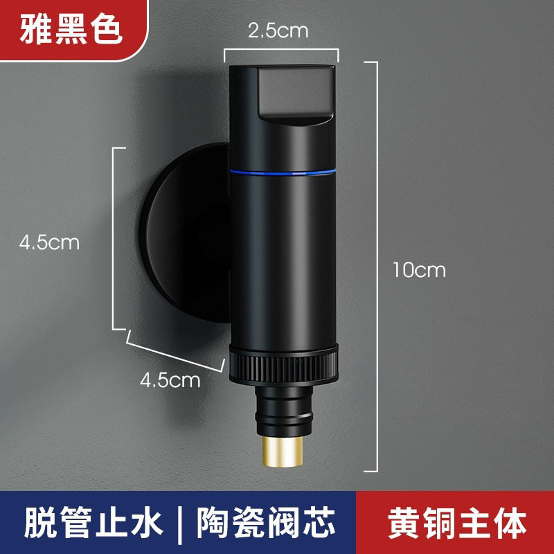 Special for automatic water stop valve for faucet of all-copper washing machine, snap-on water nozzle joint, drum automatic 4 points universal