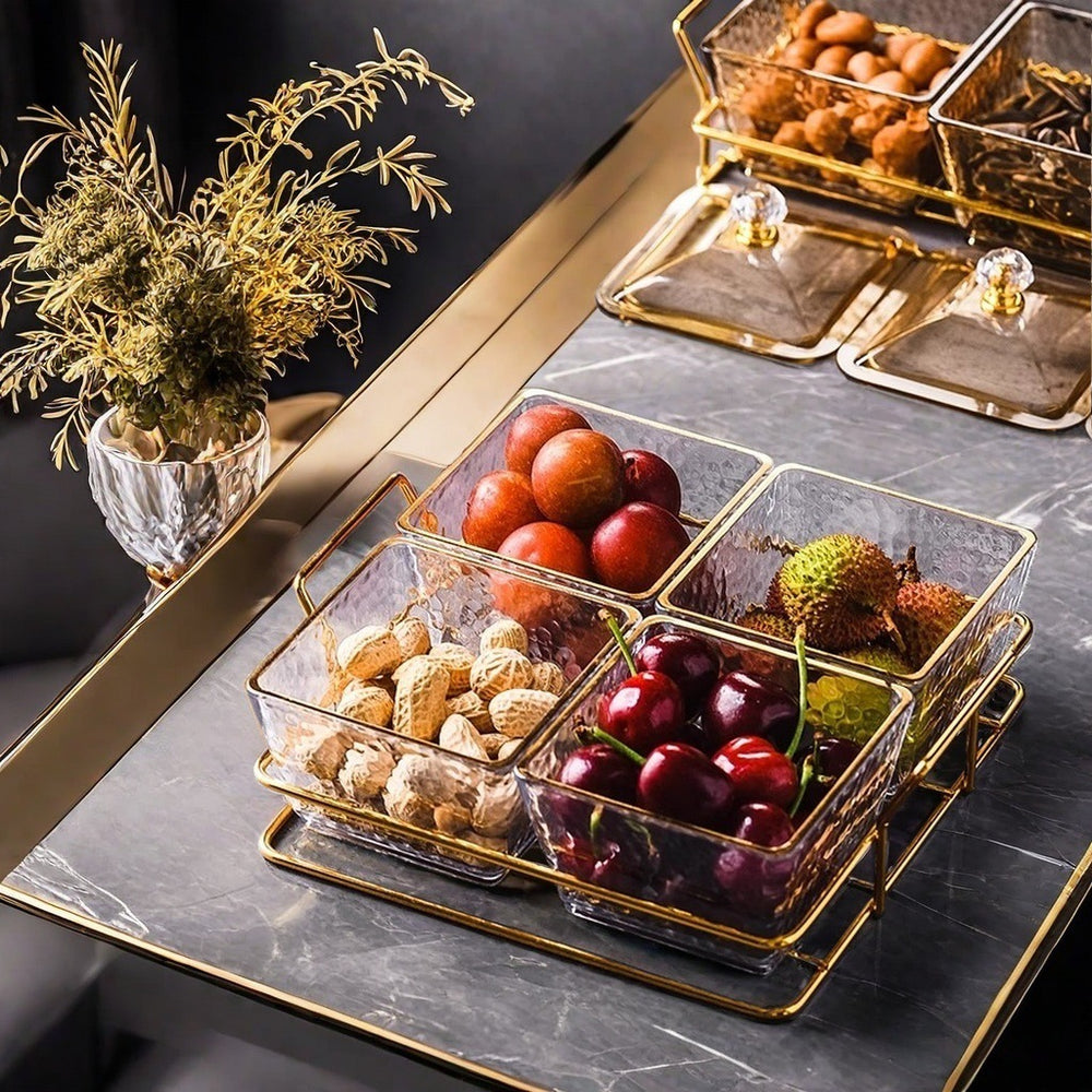 Nordic light luxury plastic beauty salon fruit snack plate snack tea snack sugar ktv dried fruit plate high appearance storage