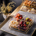 Nordic light luxury plastic beauty salon fruit snack plate snack tea snack sugar ktv dried fruit plate high appearance storage