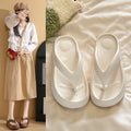 Thick sole flip-flops women's wedge heel flip-flops eva slippers summeroutwear non-slip heightening sandals summer sandals
