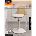 Accessible luxury scandinavian bar chair modern casual bar swivel chair for home adjustable chair front desk bar stool back chair