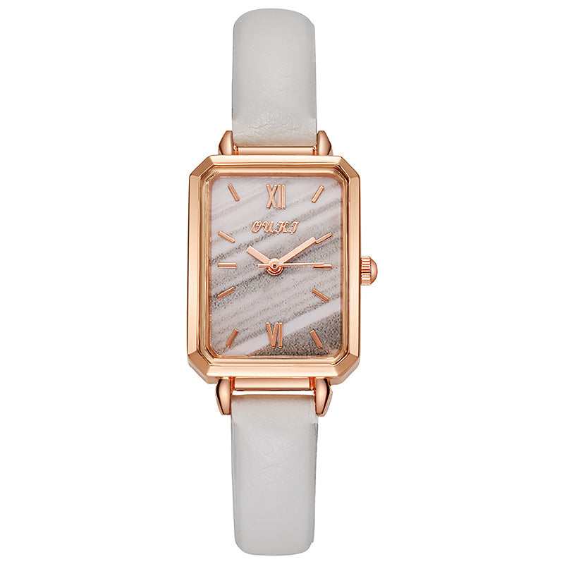 Douyin small green watch popular live broadcast small square watch women's watch retrofashion quartz watch