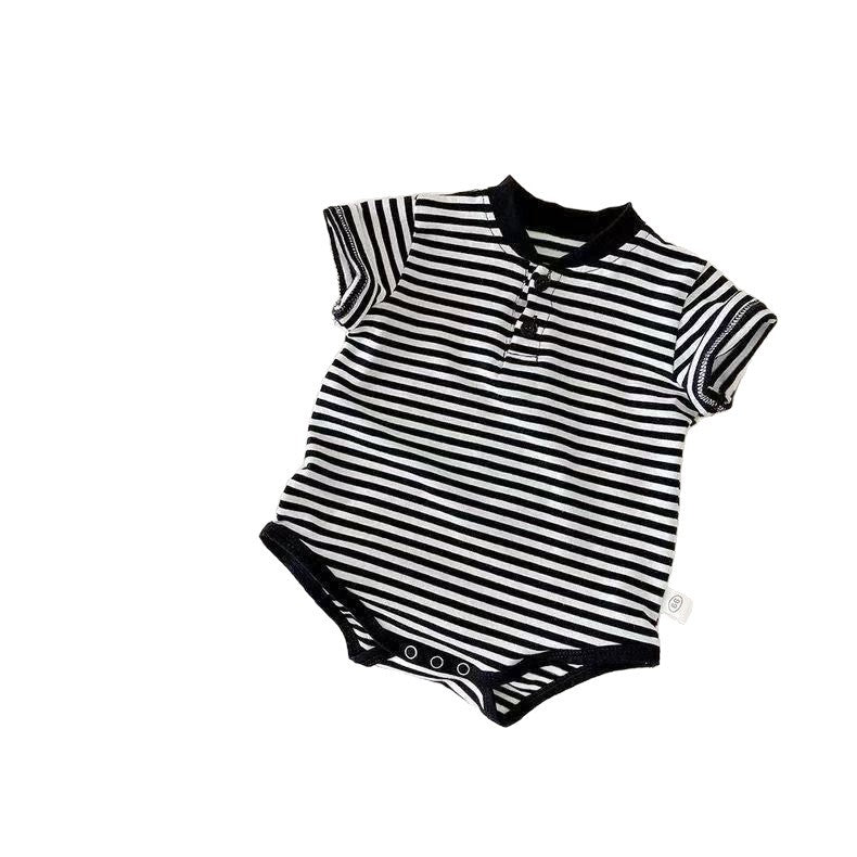 Baby onesies: cute short-sleeve rompers for newborns and infants - summer striped bodysuits for boys and girls