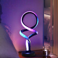 Art deco table lamp - modern minimalist ambient rgb light - bedroom bedside desk creative iridescent smart night light