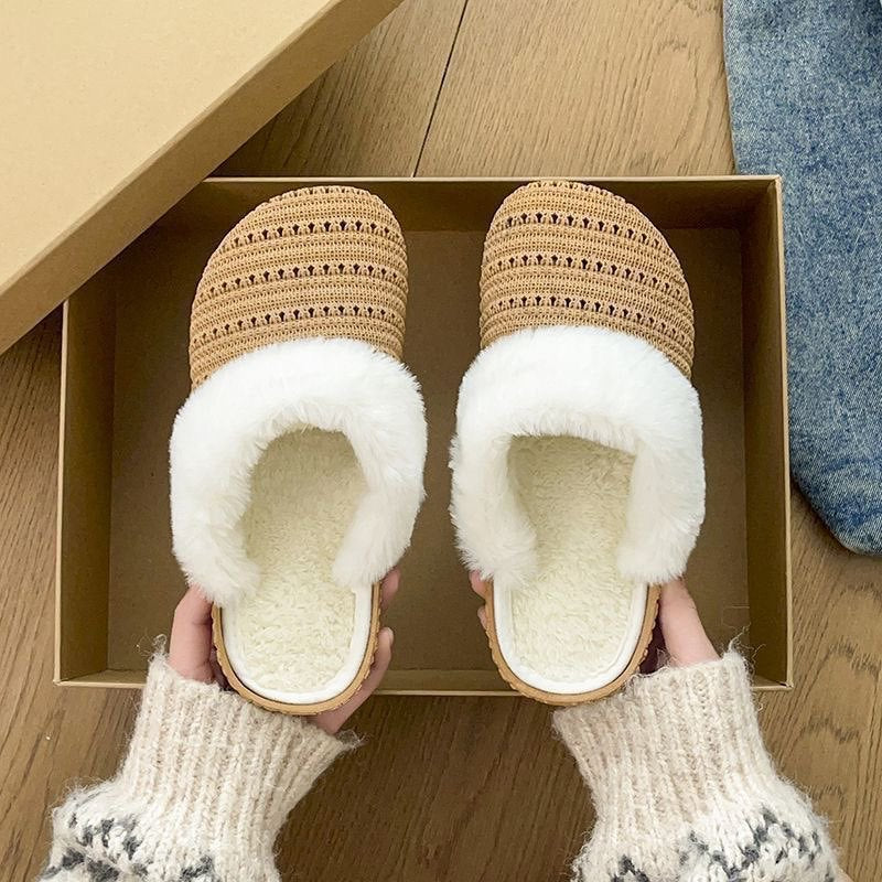 2026 detachable cotton slippers eva warm home indoor thick sole couple winter cotton slippers men