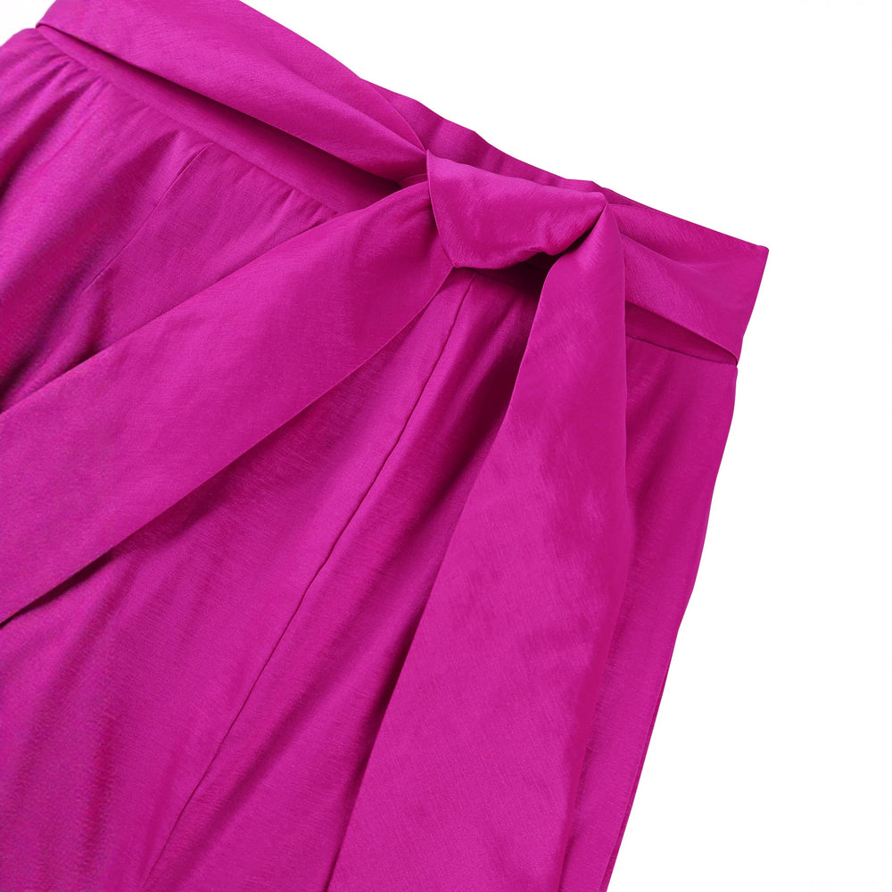 European and american chic elegant slimming midi skirt - versatile party & gathering bow-tie fishtail skirt