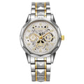 Shangmei brand trendy fashion waterproof luminous business automatic quartz embossed hollow-out men's watch