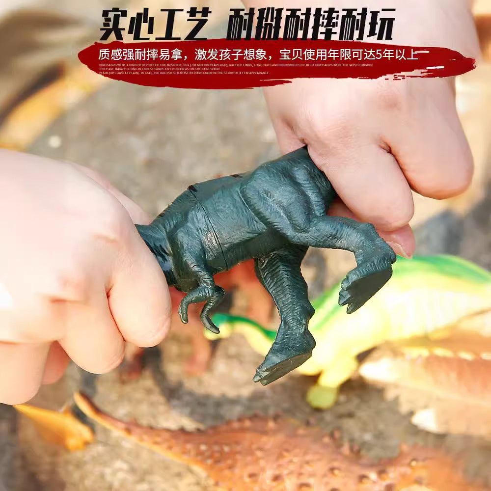 Beijies dinosaur toy tyrannosaurus rex model set, plastic 4-animal, 5-year-old boy, children's simulation dinosaur scene