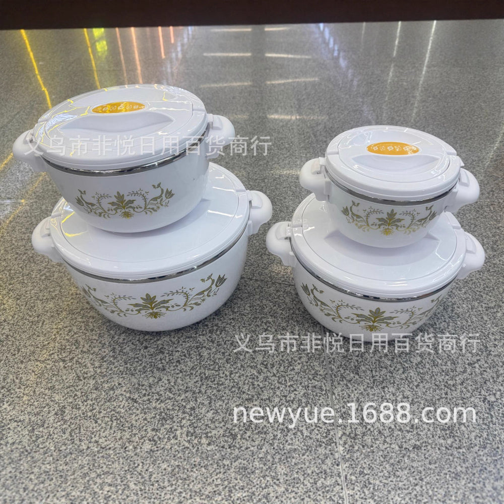 Hot-selling cross-border e-commerce lunch box, direct from the manufacturer. features a stainless steel inner container and an abs outer container for freshness and insulation. model 2978b