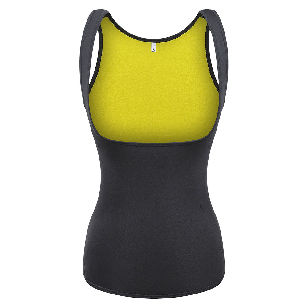 Hot shaper european and american women's neoprene workout sweat tank top - yoga, fitness, tummy control, and shaping