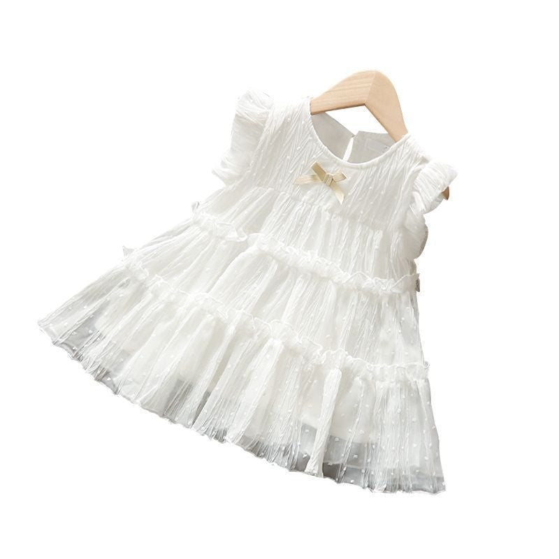 Girls'  new summer collection: stylish princess dress for baby girls, fluffy tutu skirt, toddler and little girl dress, lightweight infant dress