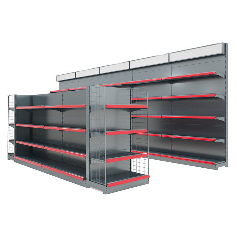 Shopping mall supermarket shelves convenience store snack storage display rack cabinet single double-sided multi-layer adjustable mother and baby store shelves