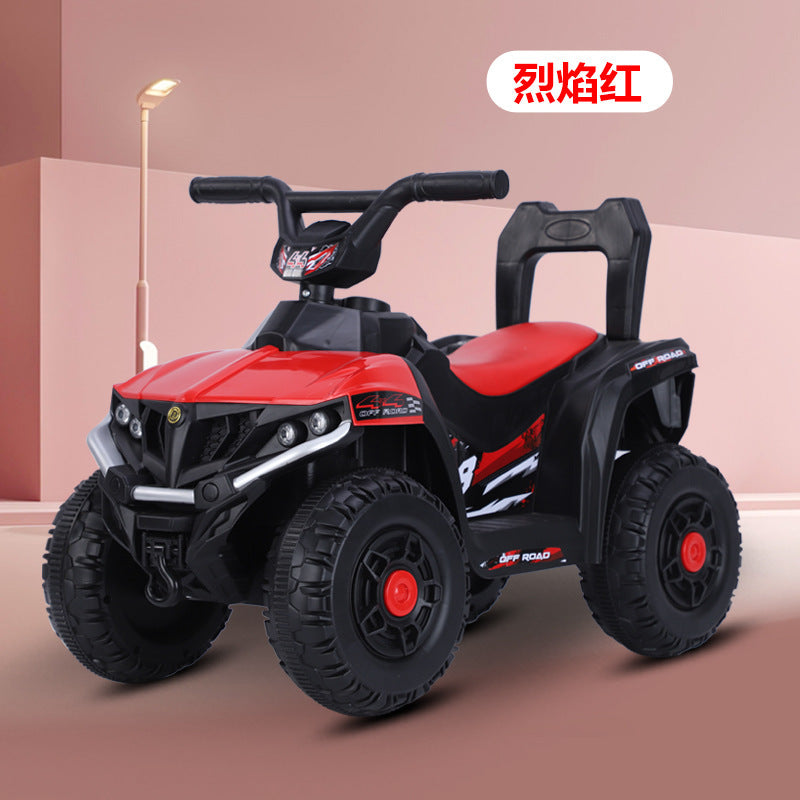 Manufacturer spot children's electric beach car four-wheeled outdoor off-road vehicle 1-3-5 year old baby charging remote control motorcycle