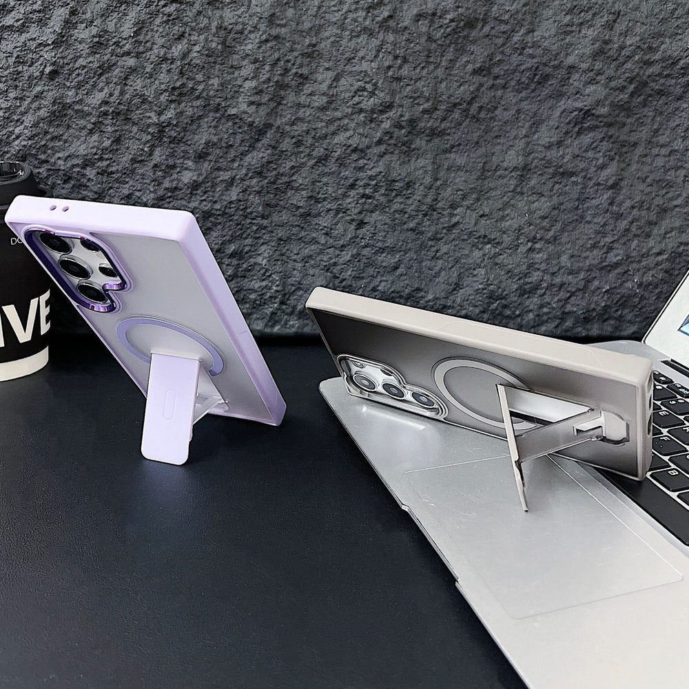 Samsung s26 ultra matte skin feel phone case s25 wireless charging magnetic stand cross-border export a56 protective cover