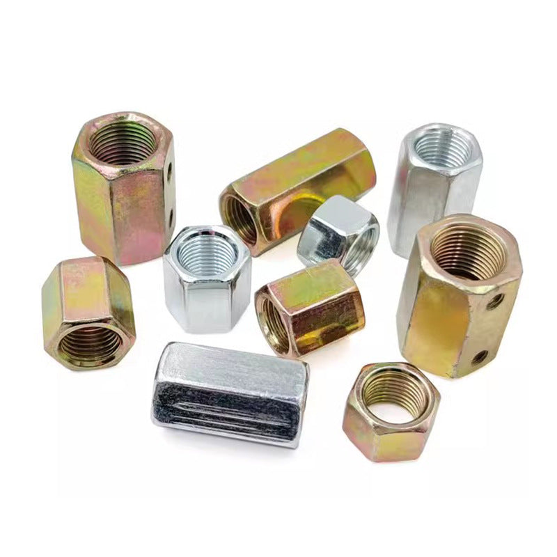 Hexagonal connecting mother Lighting barge mother Nut Lamp tube connecting mother Transfer fine tooth Closed connecting mother Color zinc White zinc