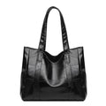 2025 new fashion large capacity women's shoulder bag pu leather tote bag simple versatile crossbody bag - cross-border
