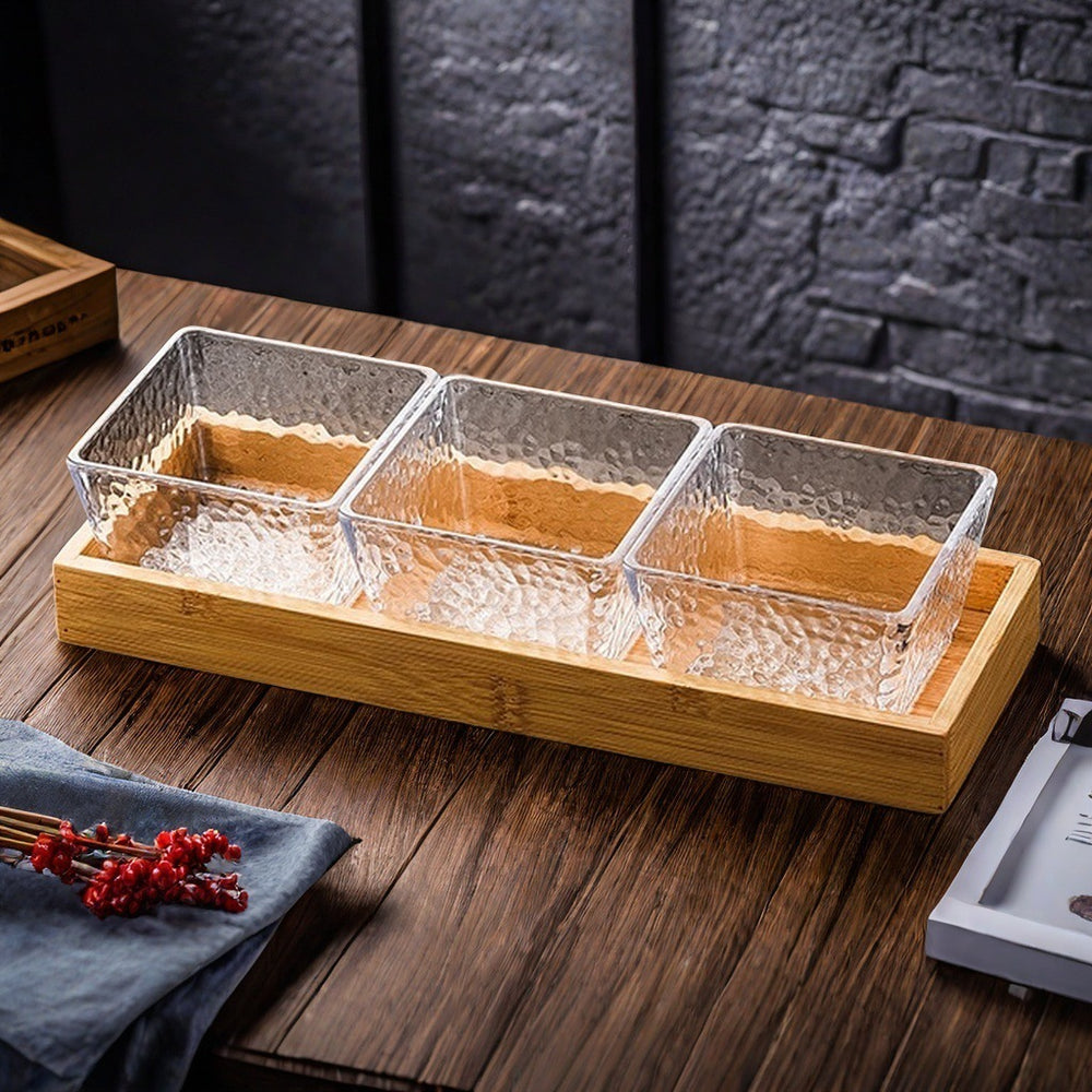 Plastic fruit plate divided fruit plate commercial club hotel foot bath bar thickened and resistant to falling snacks dried fruit snack plate
