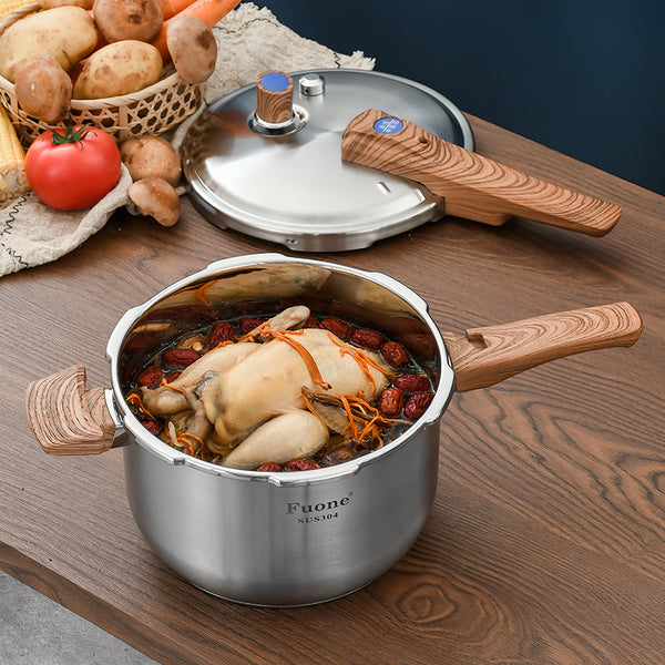 Pressure Cooker Explosion-proof Household 304 Stainless Steel Wok Pressure Cooker Uncoated