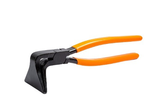 Auto repair sheet metal pliers straight 45 degrees 90 degrees bend nozzle, folding pliers, bending pliers, iron plate clamping plate wide head pliers