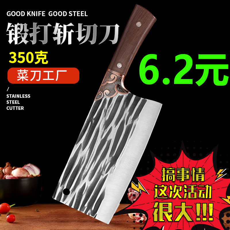 Hand-forged for home kitchen chopping knife chef's sharp special stainless steel kitchen knife yangjiang running jianghu kitchen knife