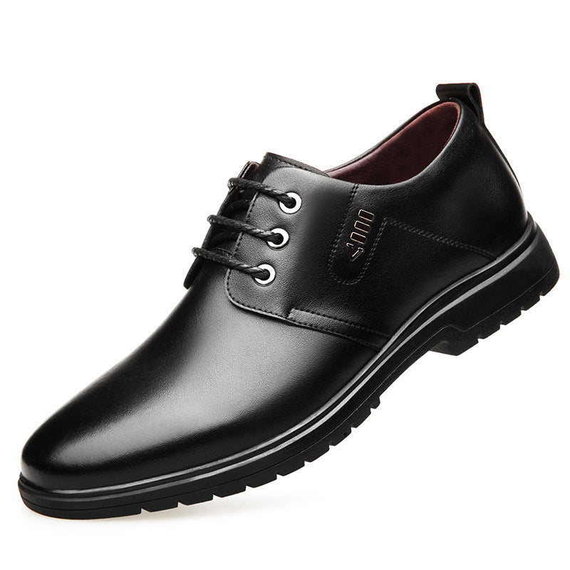 Black formal work shoes leather shoes men's business casual single shoes cross-border wholesale men's casual shoes export work shoes