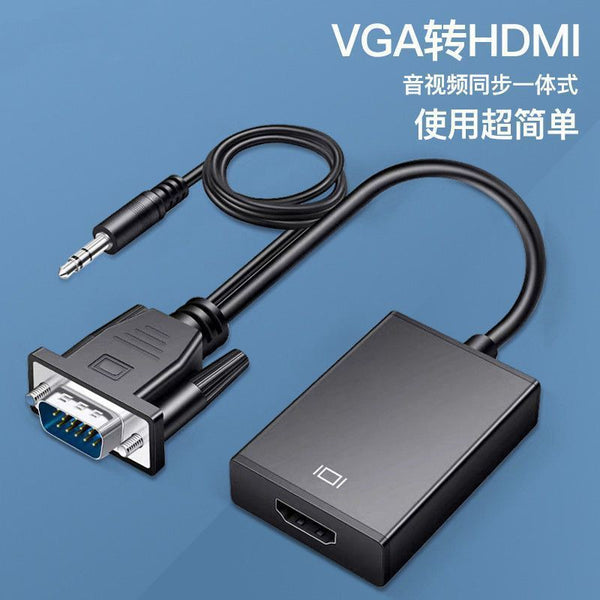 VGA to HDMI Converter Head with Audio Band Powered VJA to HDMI Notebook Desktop Monitor TV Converter