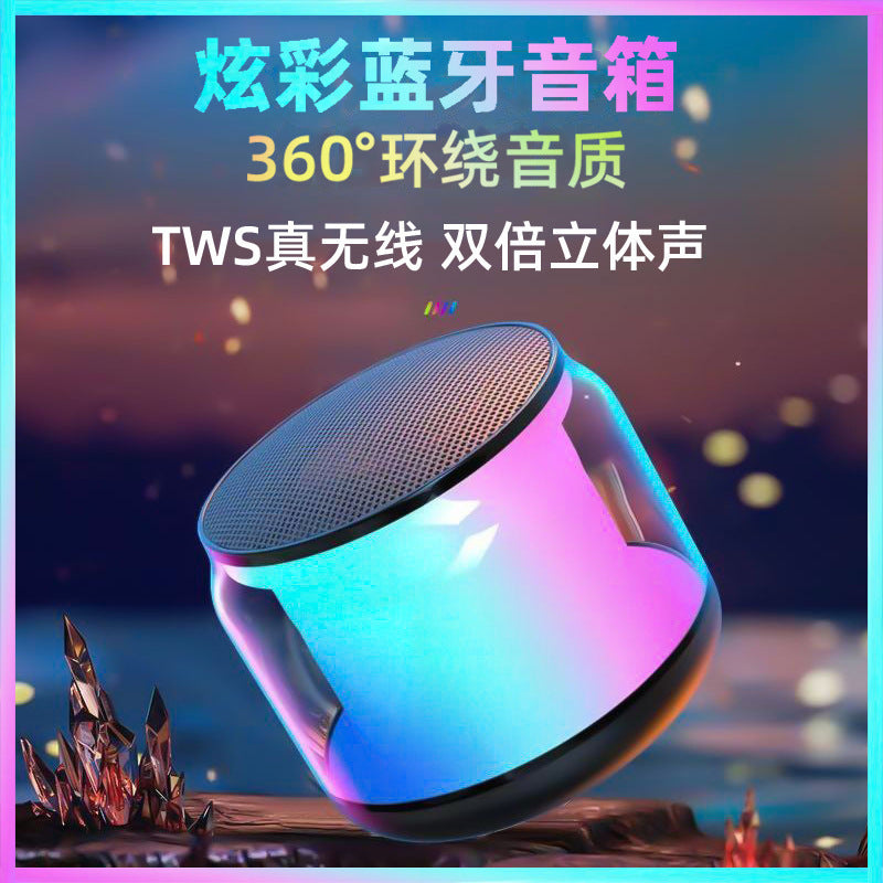 New premium bluetooth speaker - mini desktop bluetooth speaker - gift tws dual-link small speaker [x1-s100]