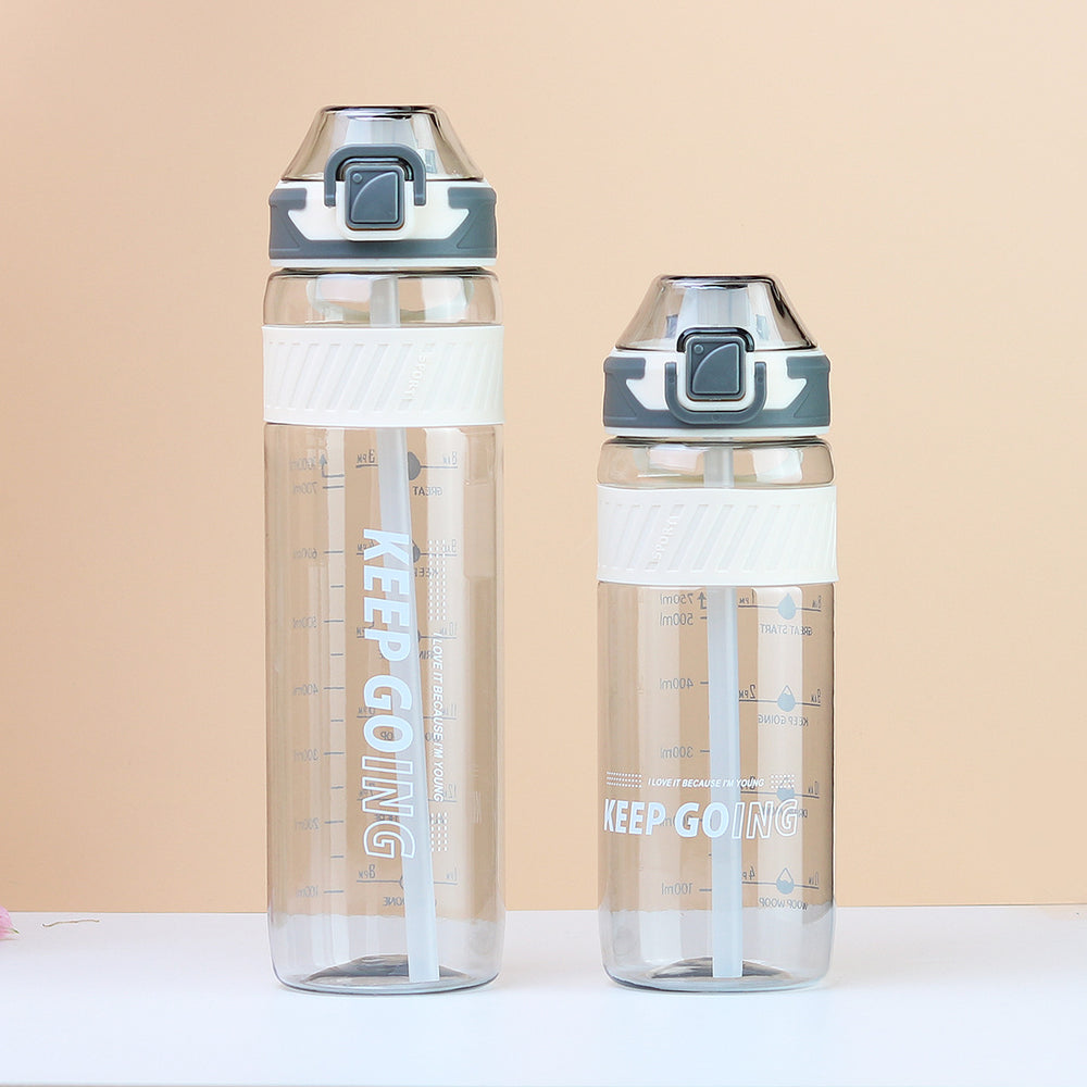 Factory custom plastic cup portable sports water bottle minimalist creative tumbler durable leak-proof travel mug with straw