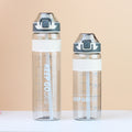 Factory custom plastic cup portable sports water bottle minimalist creative tumbler durable leak-proof travel mug with straw