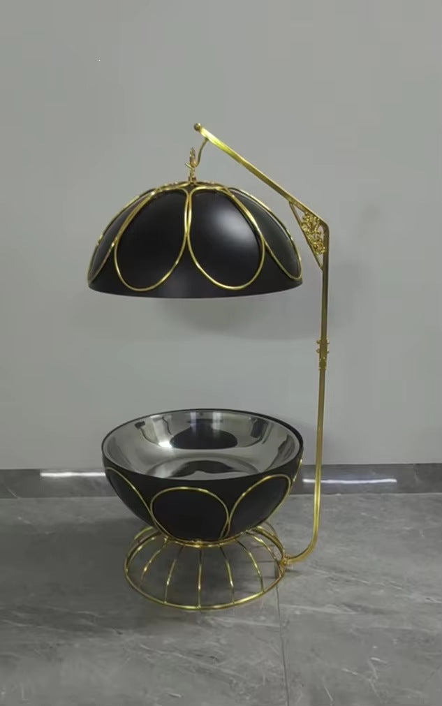 Black stainless steel buffet warmer, 8l hanging buffet stove, hotel commercial ready stock