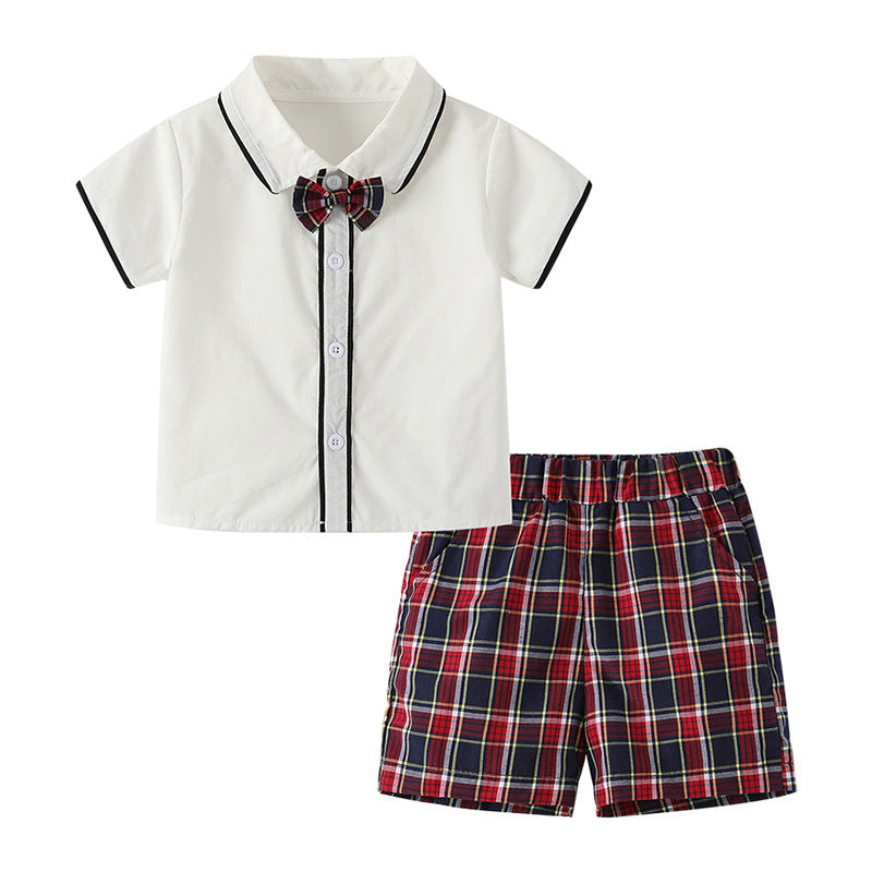 Kindergarten summer uniforms - british academy style children's school uniform set - elementary school class uniforms - summer graduation photo outfit