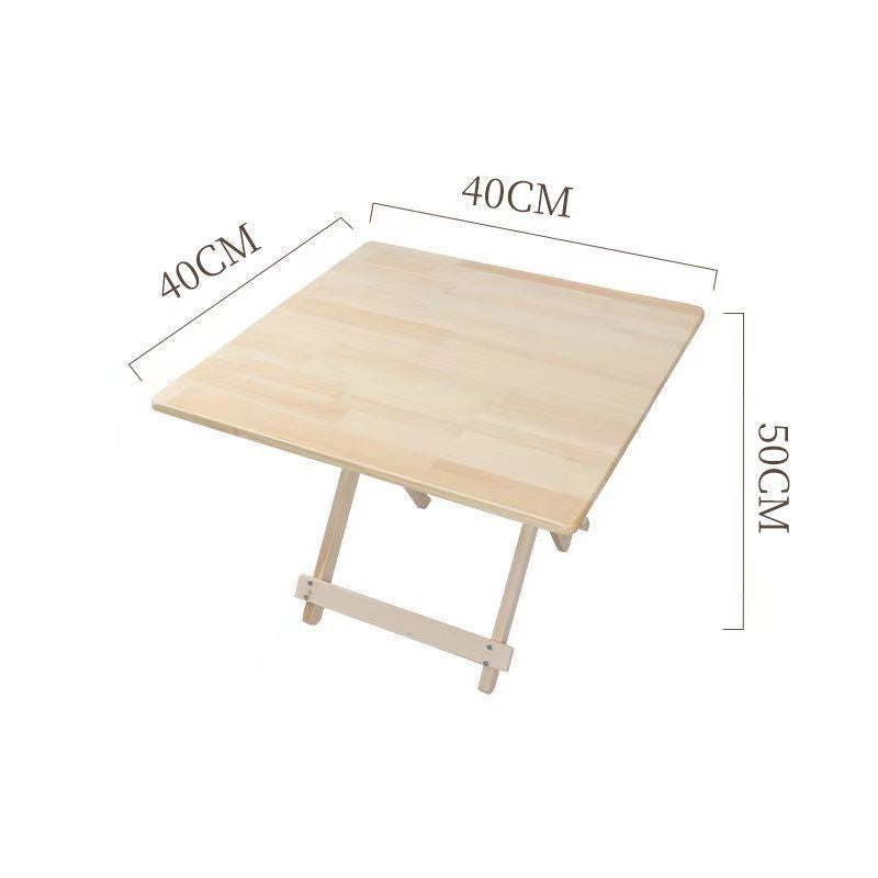 Solid wood folding table - portable dining table - perfect for rentals, simple folding table, square folding table, night market stall table, outdoor folding table