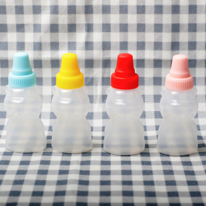 Mini sauce bottle plastic squeeze sauce bottle japanese style squeeze condiment bottle food grade portable soy sauce bottle cross-border