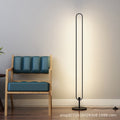 Minimalist light luxury long nordic bedroom bedside living room standing floor lamp casual modern atmosphere line remote control lamp
