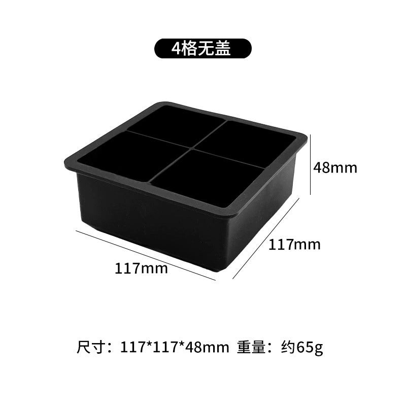 hot-selling ice cube mold, easy to demould, food-grade silicone ice tray, ice-making mold, whiskey large ice cube mold