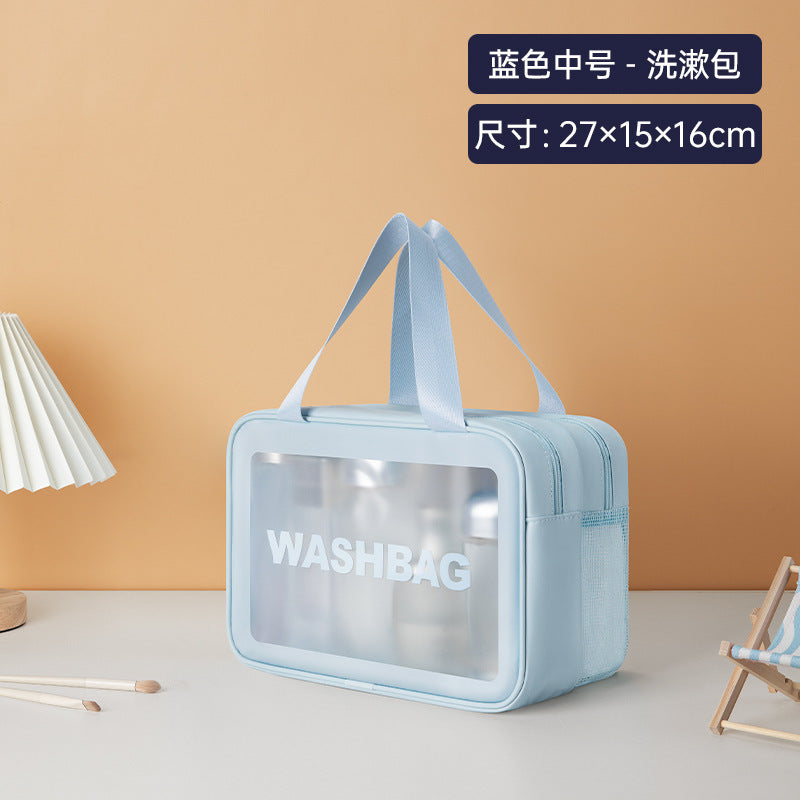 PVC cosmetic toilet bag waterproof portable large capacity swimming bag bath bag cosmetic bag fitness travel storage bag