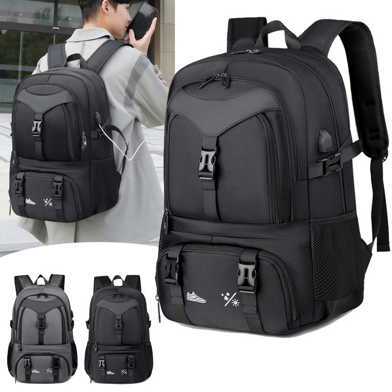 Cross-border new backpack expandable multi-functional travel backpack business trip short-distance multi-layer computer bag student schoolbag