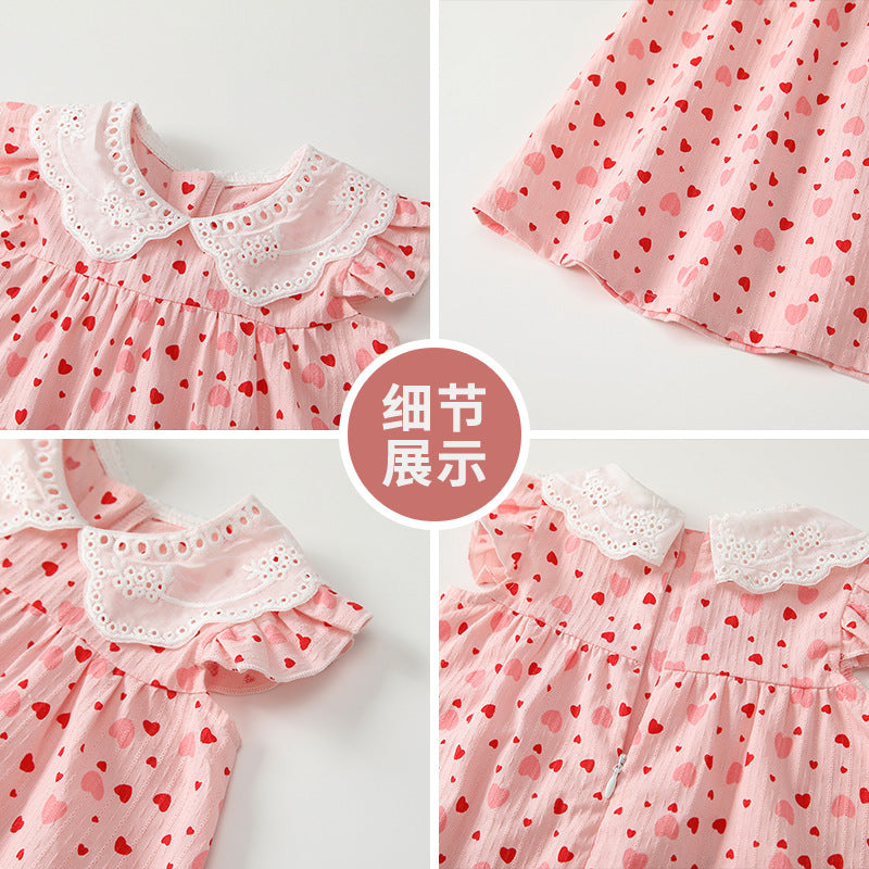 Trendy girls' dresses: new  summer collection - princess floral dress for baby girls, fashionable children's vest dress, princess style