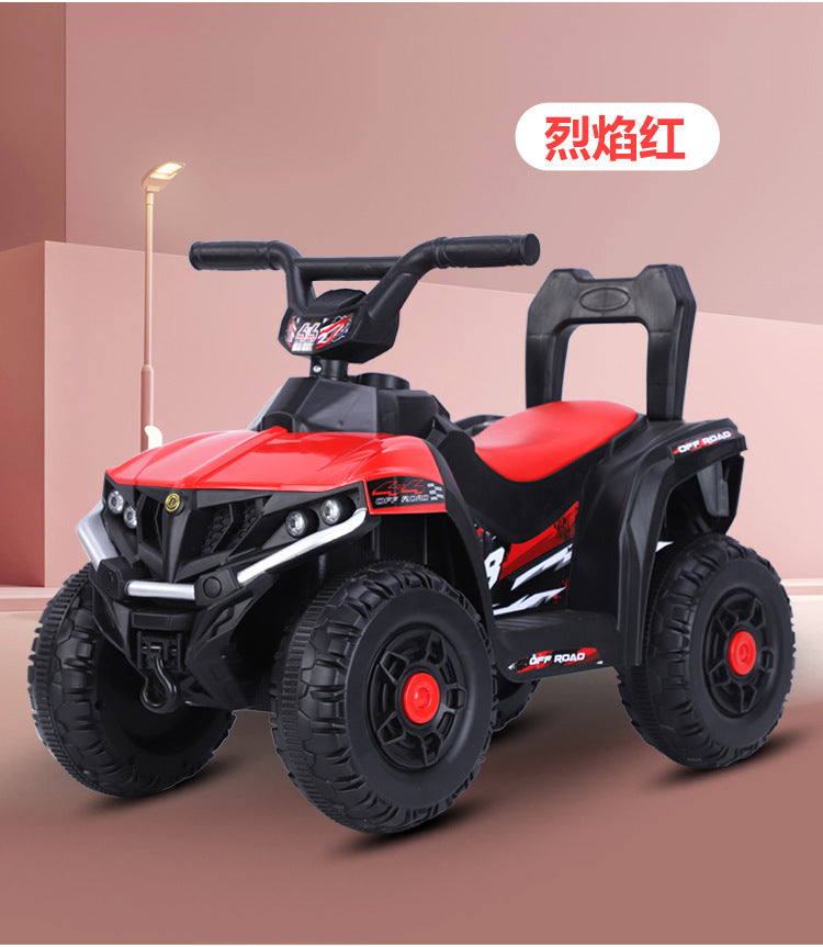 Manufacturer spot children's electric beach car four-wheeled outdoor off-road vehicle 1-3-5 year old baby charging remote control motorcycle