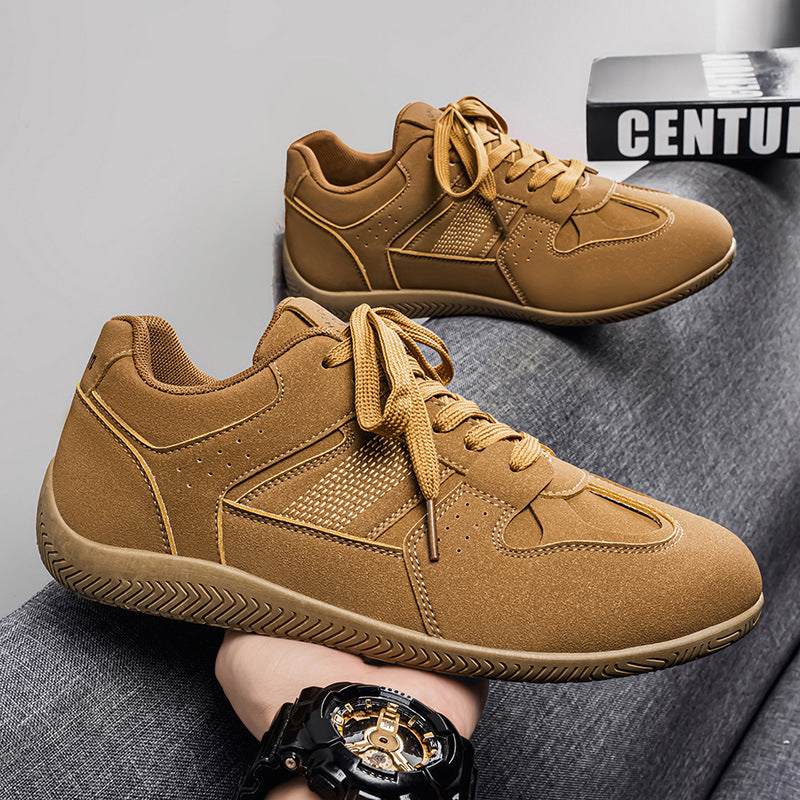Men's 2026 spring new arrival: hot-selling racing sneakers, versatile retro german army trainers, soft-soled student trendy shoes