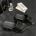 5cm height increasing slippers women's new y2k star beach shoes women's outwear summer beach sandals breathable slippers wholesale